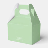 Grüner Logo-Text Werbeverpackung für Unternehmen Geschenkschachtel (Rückseite)
