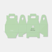 Grüner Logo-Text Werbeverpackung für Unternehmen Geschenkschachtel (Ungefaltet)