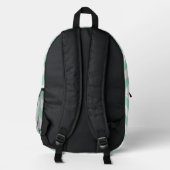 Grüner Lustiger Donut-Rucksack Bedruckter Rucksack (Rückseite)