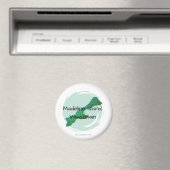 Grüner Madeline-Rundmagnet Magnet (In Situ (Geschirrspüler))