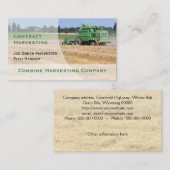 Grüner Mähdrescher Visitenkarte (Vorne/Hinten)