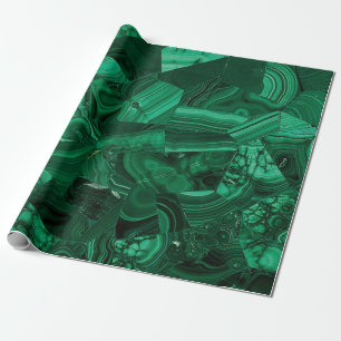 Grüner Malachit Geschenkpapier