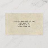 Grüner Malachit- und Goldrahmen Lotus Visitenkarte (Rückseite)