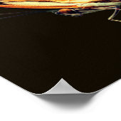 Grüner Malachitenschmetterling, Nah Poster (Ecke)