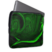 Grüner Malachitstein Laptopschutzhülle (Vorne Rechts)