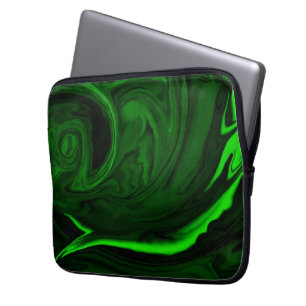 Grüner Malachitstein Laptopschutzhülle