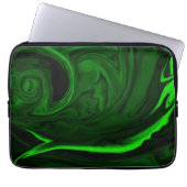 Grüner Malachitstein Laptopschutzhülle (Vorderseite)