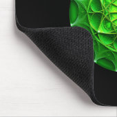 Grüner Mandelbrot Schild Mousepad (Ecke)
