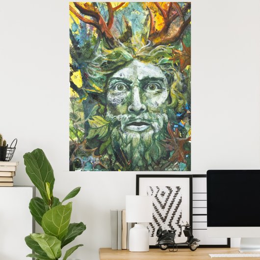 Grüner Mann 2012 Poster (Heimbüro)