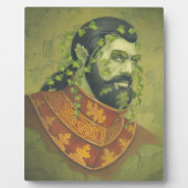 Grüner Mann als grüner Ritter Fotoplatte (Vorderseite)