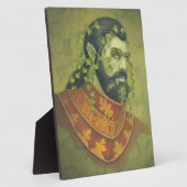 Grüner Mann als grüner Ritter Fotoplatte (Seite)