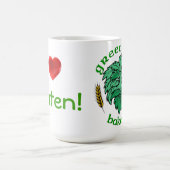 Grüner Mann-Bäckerei - i-Liebe Gluten-Tasse Kaffeetasse (Mittel)