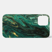 Grüner Marmor: Abstrakte Agate Ripple. Case-Mate iPhone Hülle (Rückseite (Horizontal))