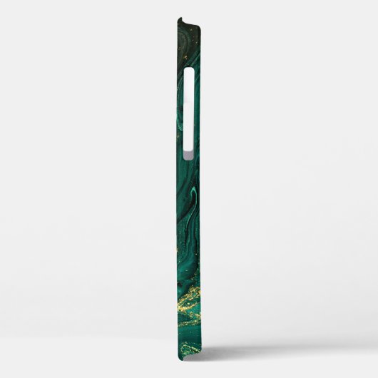 Grüner Marmor: Abstrakte Agate Ripple. Case-Mate iPhone Hülle (Rückseite / Links)