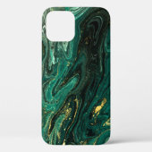 Grüner Marmor: Abstrakte Agate Ripple. Case-Mate iPhone Hülle (Rückseite)