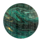 Grüner Marmor: Abstrakte Agate Ripple. Schneidebrett (Vorderseite)