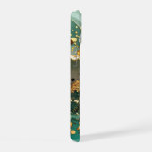 Grüner Marmor Chic Gold Glitter Monogramm iPhone 15 Hülle (Rechte Seite)