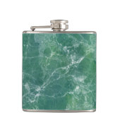 Grüner Marmor Flachmann (Vorderseite)