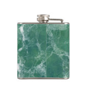 Grüner Marmor Flachmann (Rückseite)