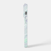 Grüner Marmor Fusion Handyhülle iPhone Hülle (Linke Seite)