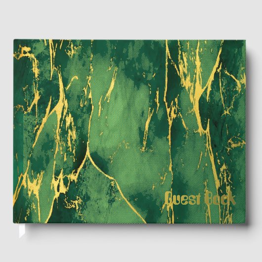 Grüner Marmor Gästebuch (Vorderseite)