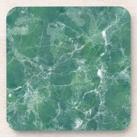 Grüner Marmor Getränkeuntersetzer (Vorderseite)