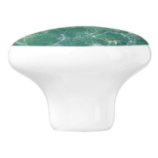Grüner Marmor Keramikknauf (Seitenansicht)