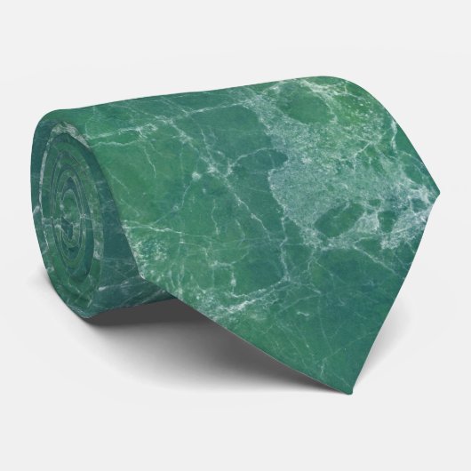 Grüner Marmor Krawatte (Gerollt)