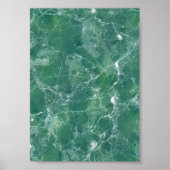 Grüner Marmor Poster (Vorne)