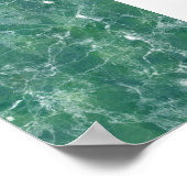 Grüner Marmor Poster (Ecke)