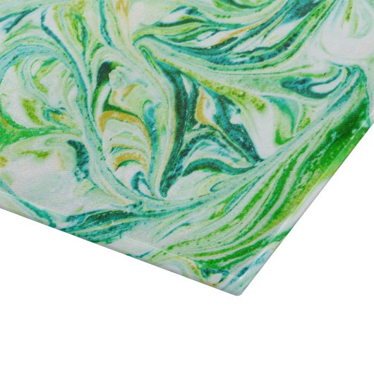 Grüner Marmor Schneidebrett (Ecke)
