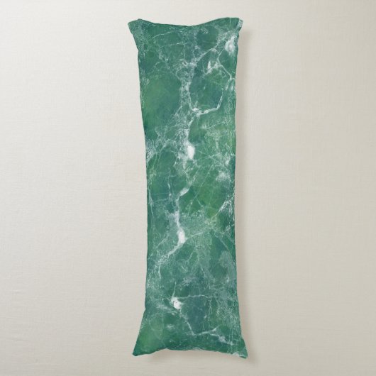 Grüner Marmor Seitenschläferkissen (Vorderseite Vertikal)