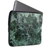 Grüner Marmorlaptopkasten Laptopschutzhülle (Vorne Rechts)