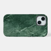 Grüner Marmortextur iPhone 15 Hülle (Rückseite (Horizontal))