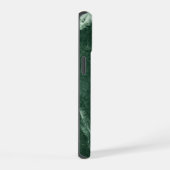 Grüner Marmortextur iPhone 15 Hülle (Rechte Seite)