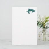 "Grüner Matuka Ausläufer-" Briefpapier (Stehend Vorderseite)
