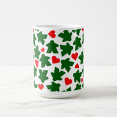 Grüner Meeple mit rotem Herzen Kaffeetasse (Mittel)