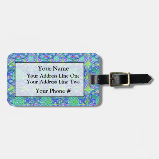 Grüner Meeresschildkröte-Gepäckanhänger Gepäckanhänger