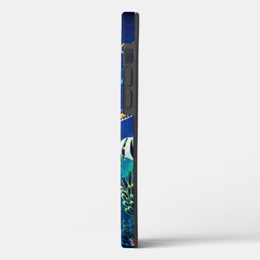 Grüner Meeresschildkröten-tropischer Fisch Case-Mate iPhone Hülle (Rückseite / Links)