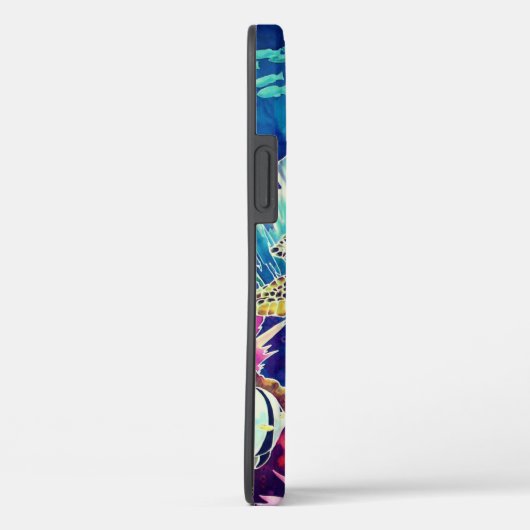 Grüner Meeresschildkröten-tropischer Fisch  Case-Mate iPhone Hülle (Rückseite / Rechts)