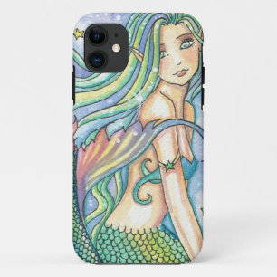 Grüner Meerjungfrau iPhone 5 Case von Molly Harris
