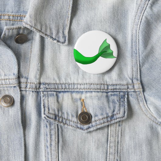 Grüner Meerjungfrau-Schwanz Button (Beispiel)