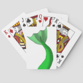Grüner Meerjungfrau-Schwanz Spielkarten (Rückseite)