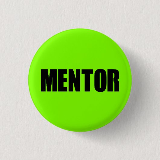 Grüner Mentor Button (Vorderseite)