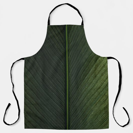 Grüner Metallstab auf schwarz-weiß pinstrix texti Schürze (Vorderseite)