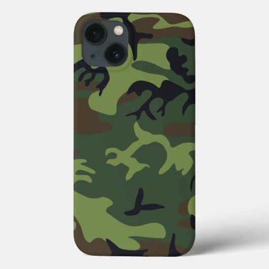 Grüner Militär Tarnanzug Wald Case-Mate iPhone Hülle (Rückseite)
