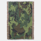 Grüner Militär Tarnanzug Wald Decke (Vorderseite Vertikal)