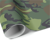 Grüner Militär Tarnanzug Wald Geschenkpapier (Rolleneckpunkt)