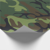 Grüner Militär Tarnanzug Wald Geschenkpapier (Ecke)