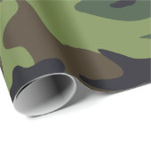 Grüner Militär Tarnanzug Wald Geschenkpapier (Rolleneckpunkt)